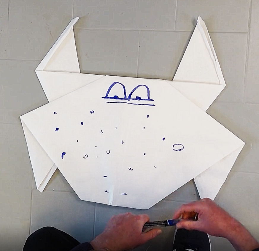 Tuto Origami crabe géant