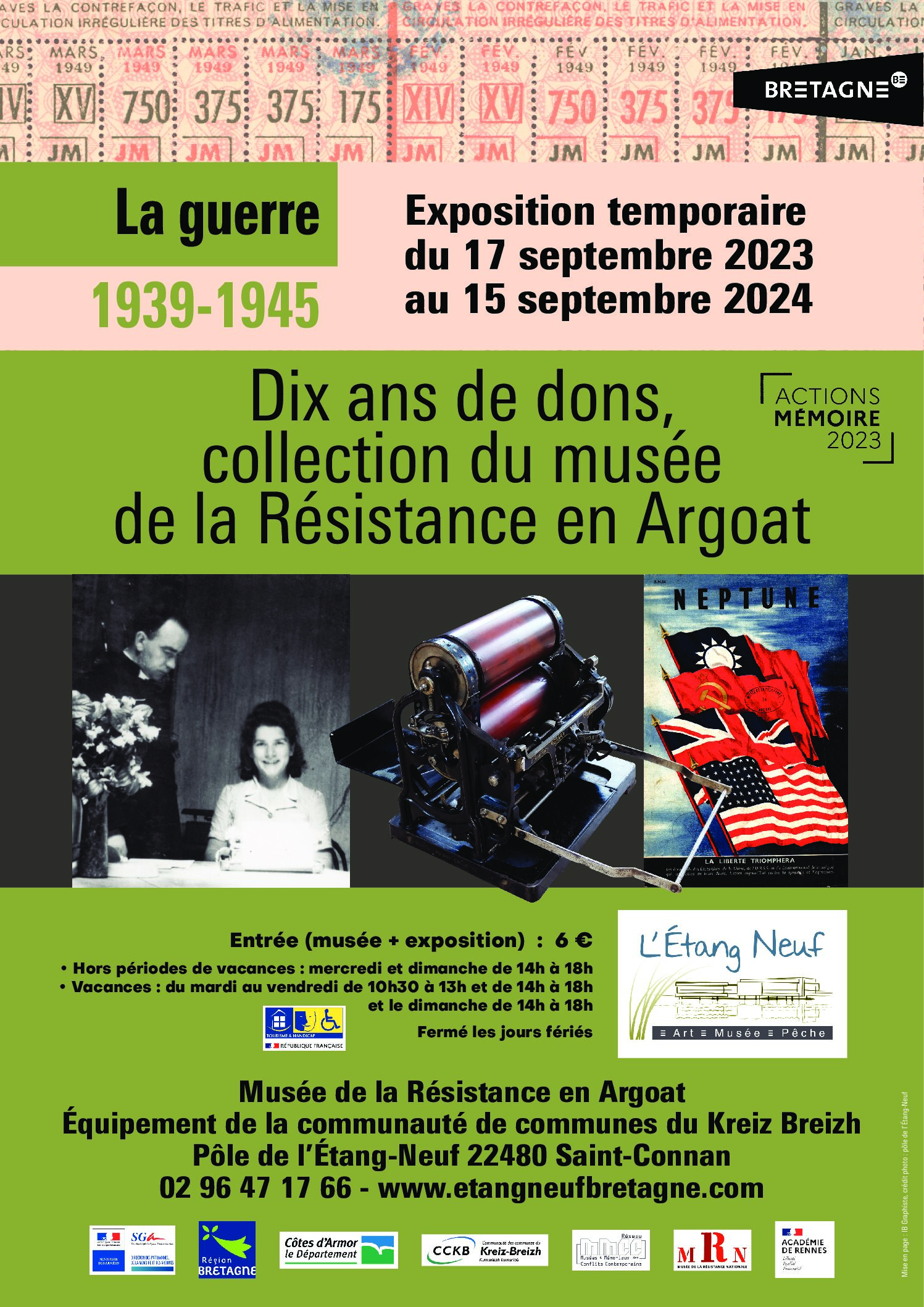Musée de la Résistance en Argoat : exposition temporaire du 17 septembre 2023 au 15 septembre 2024
