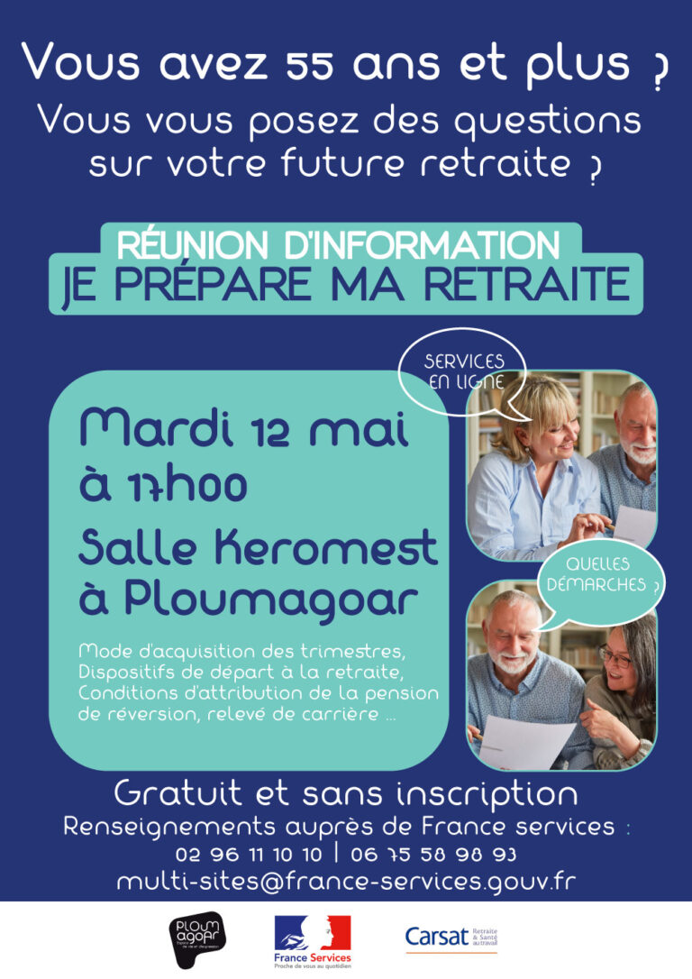 Je prépare ma retraite à Ploumagoar